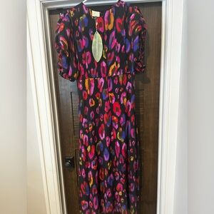 Beautiful farm Rio maxi dress with balloon sleeves